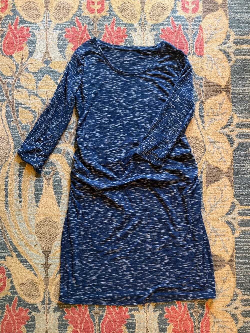 Liz Lange Navy Maternity Midi Dress